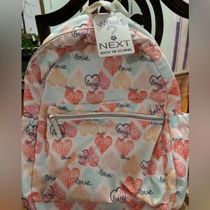 Heart Print Kids Backpack